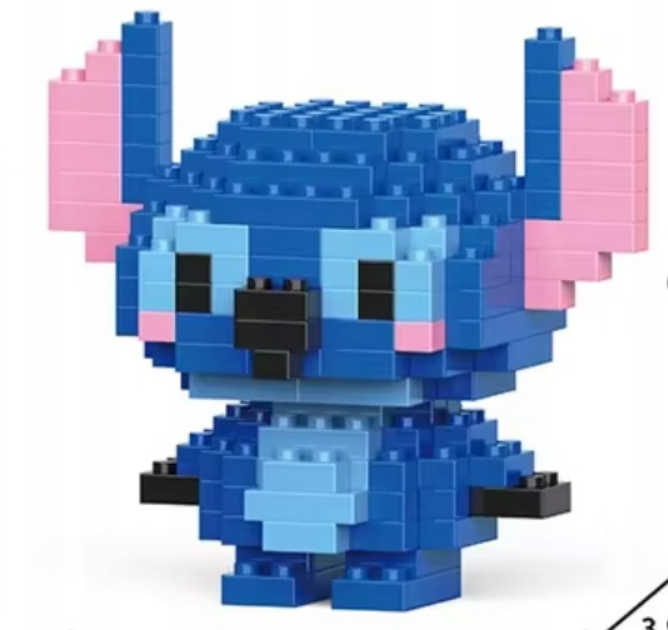 Klocki Stich - Lilo i STICH  161 elementów figurka 3d box
