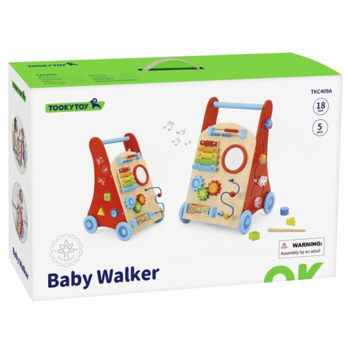 TOOKY TOY Wielofunkcyjny Chodzik Pchacz Panel Edukacyjny Dla Dzieci - obrazek 4