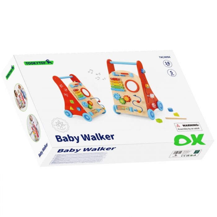 TOOKY TOY Wielofunkcyjny Chodzik Pchacz Panel Edukacyjny Dla Dzieci - obrazek 5