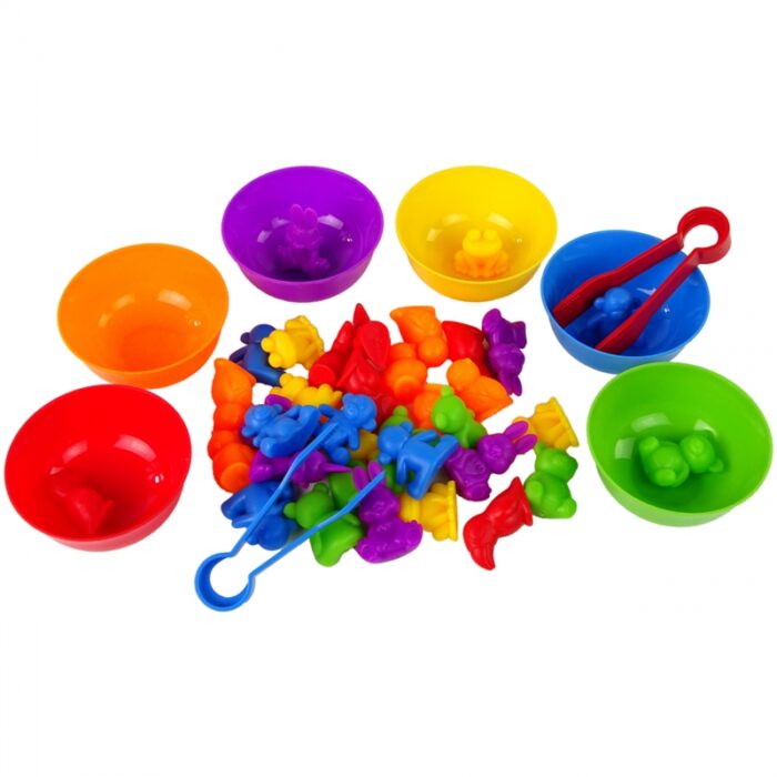 WOOPIE Gra Edukacyjna Montessori Sorter Kolorów Zwierzęta 44 el. - obrazek 5