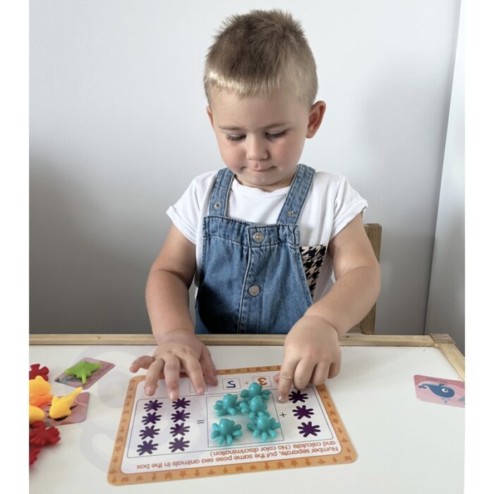 WOOPIE Zestaw Edukacyjny Nauka Liczenia Montessori Sorter Kolorów Morska Kraina 111 el. - obrazek 3