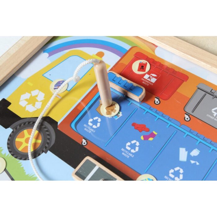 MASTERKIDZ Tablica Edukacyjna Segregacja Odpadów Montessori - obrazek 4