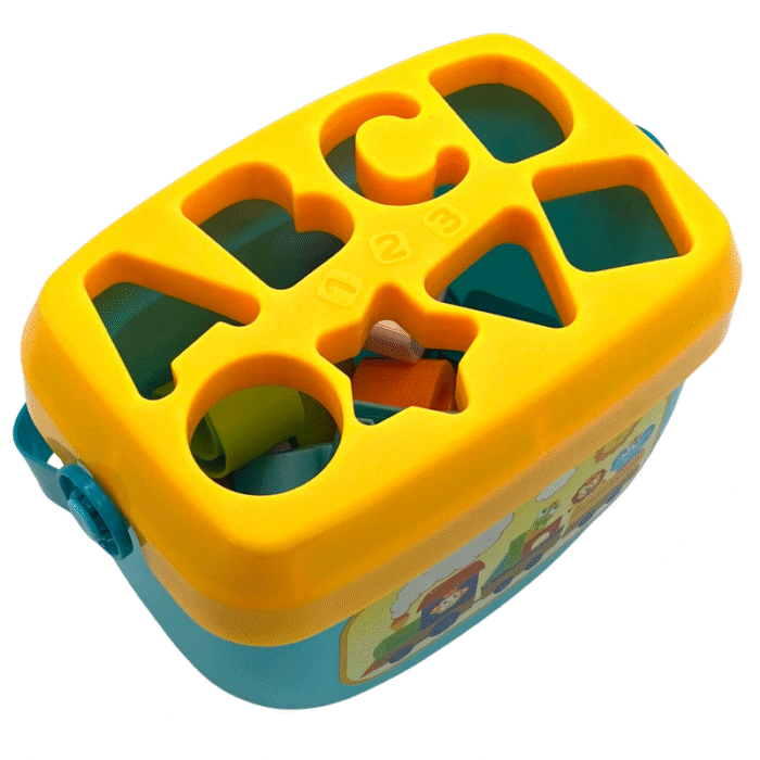 WOOPIE BABY Sorter 2w1 Skrzynka Walizka + Nauka Alfabetu i Kształtów - obrazek 6