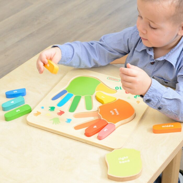 MASTERKIDZ Edukacyjna Tabliczka Drewniana Liczenie Na Palcach - obrazek 2