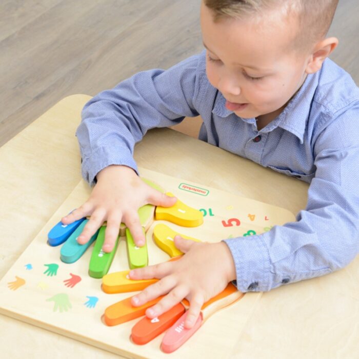 MASTERKIDZ Edukacyjna Tabliczka Drewniana Liczenie Na Palcach - obrazek 4