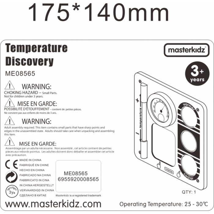 MASTERKIDZ Nauka o Temperaturze Ścienna Tablica Edukacyjna Flex - obrazek 6