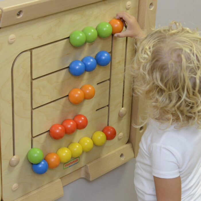 MASTERKIDZ Tablica Ścienna Edukacyjna Labirynt Koraliki Montessori - obrazek 6