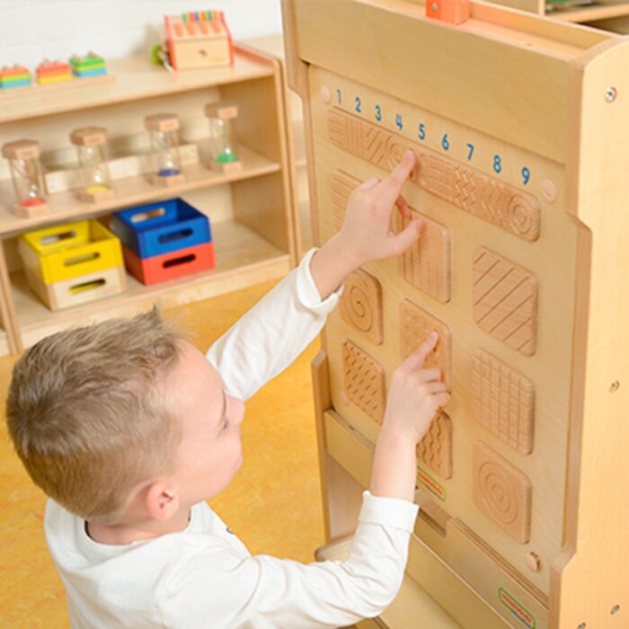 MASTERKIDZ Sensoryczna Tablica Ścienna Rozpoznawanie Faktury Powierzchni - obrazek 3