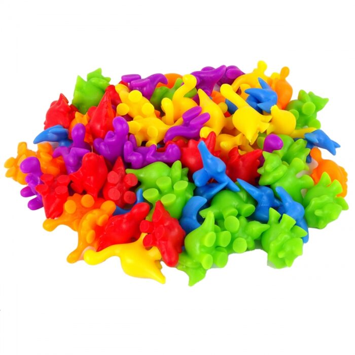 WOOPIE Zestaw Edukacyjny Nauka Liczenia Montessori Sorter Dinozaury 95 el. - obrazek 9