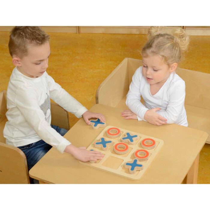 MASTERKIDZ Kółko I Krzyżyk Drewniana Gra Dla Dzieci Logiczna Łamigłówka - obrazek 6