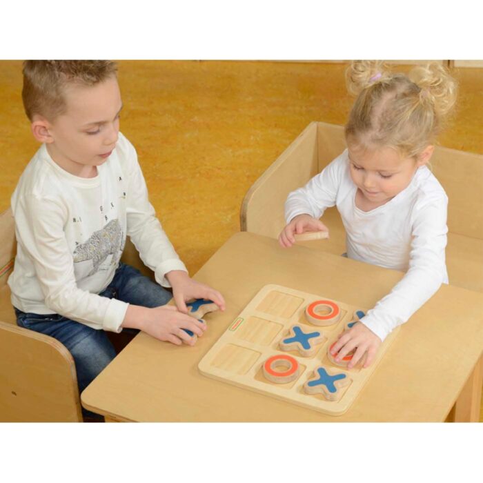 MASTERKIDZ Kółko I Krzyżyk Drewniana Gra Dla Dzieci Logiczna Łamigłówka - obrazek 7