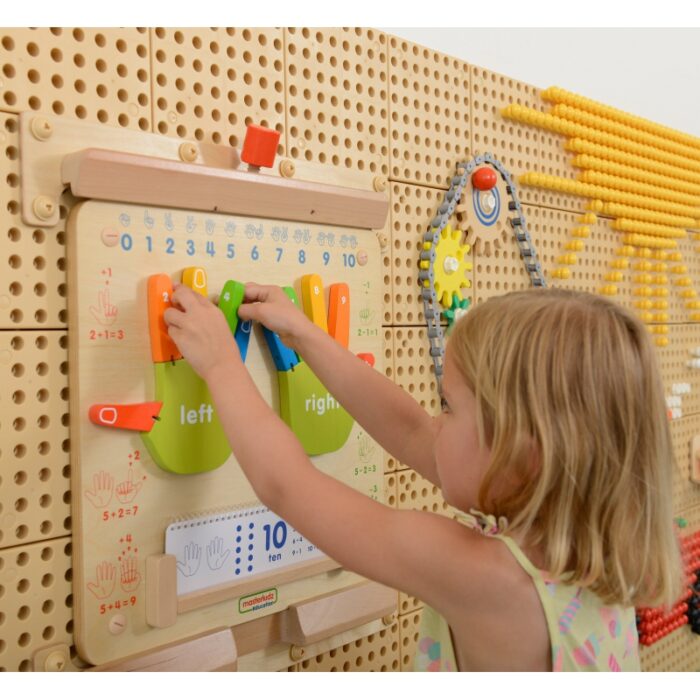 MASTERKIDZ Nauka Liczenia Ścienna Tablica Sensoryczna Flex Montessori - obrazek 3