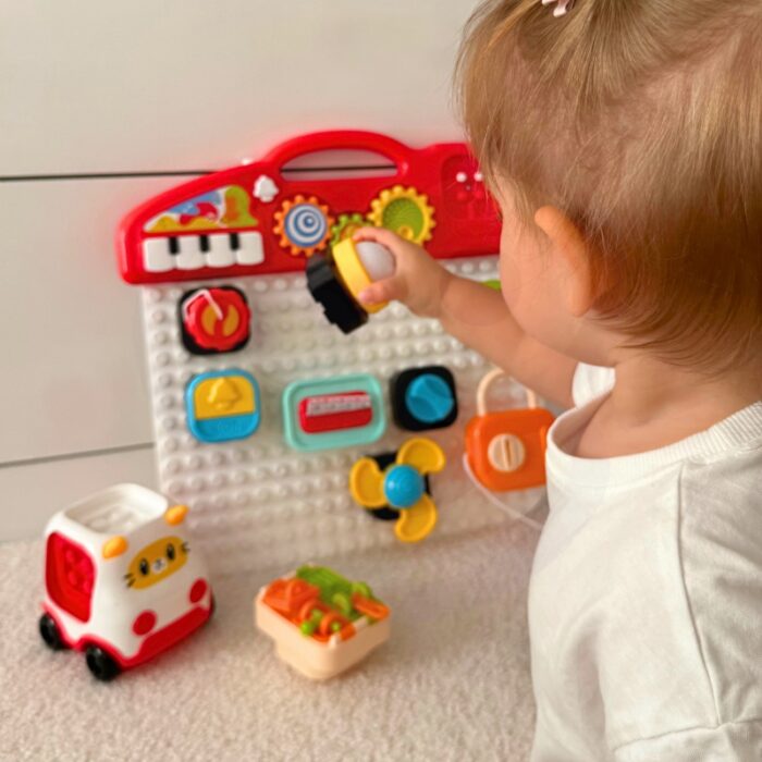 WOOPIE BABY Montessori Tablica Manipulacyjna Kolorowy Panel Aktywności - obrazek 3