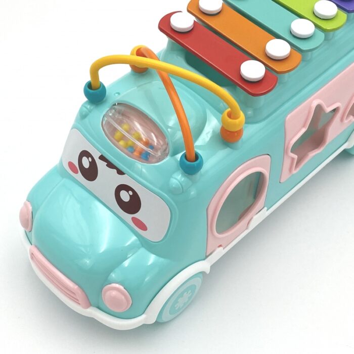 WOOPIE BABY Samochodzik Muzyczny Sorter z Cymbałkami Zielony - obrazek 6