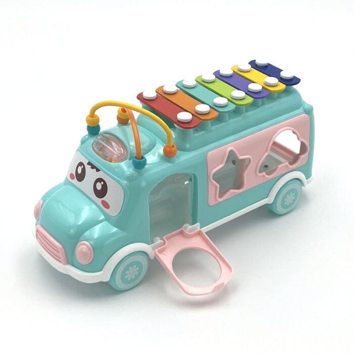 WOOPIE BABY Samochodzik Muzyczny Sorter z Cymbałkami Zielony - obrazek 7