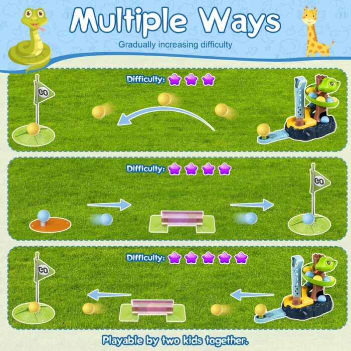 WOOPIE Gra Zręcznościowa Mini Golf SNAKE GOLF - obrazek 6