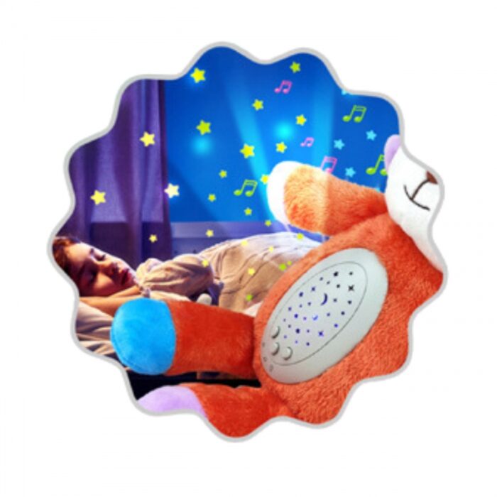 WOOPIE BABY Przytulanka Usypiacz Projektor 2w1 Różowy Miś - 10 Kołysanek - obrazek 3
