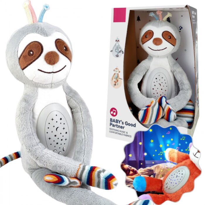 WOOPIE BABY Interaktywna Przytulanka Projektor 2w1 Usypiacz Leniwiec - obrazek 8