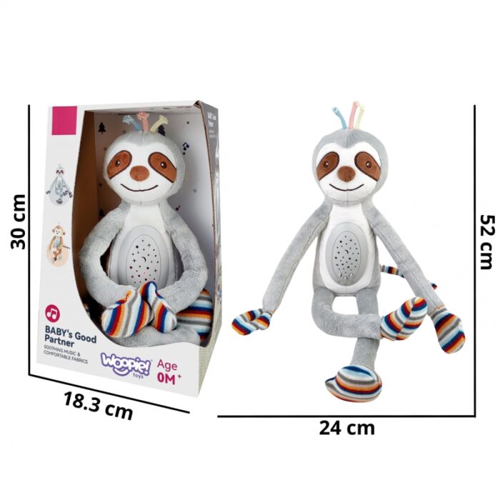 WOOPIE BABY Interaktywna Przytulanka Projektor 2w1 Usypiacz Leniwiec - obrazek 12