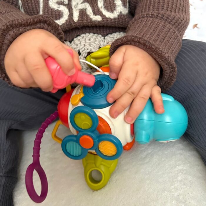 WOOPIE BABY Kostka Sześciościan Montessori Sensoryczna 8w1 - obrazek 2
