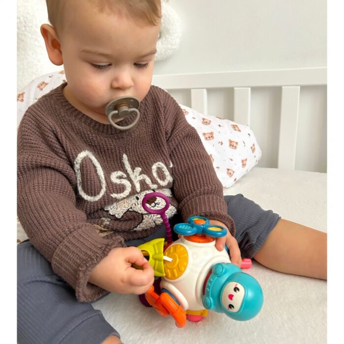 WOOPIE BABY Kostka Sześciościan Montessori Sensoryczna 8w1 - obrazek 4