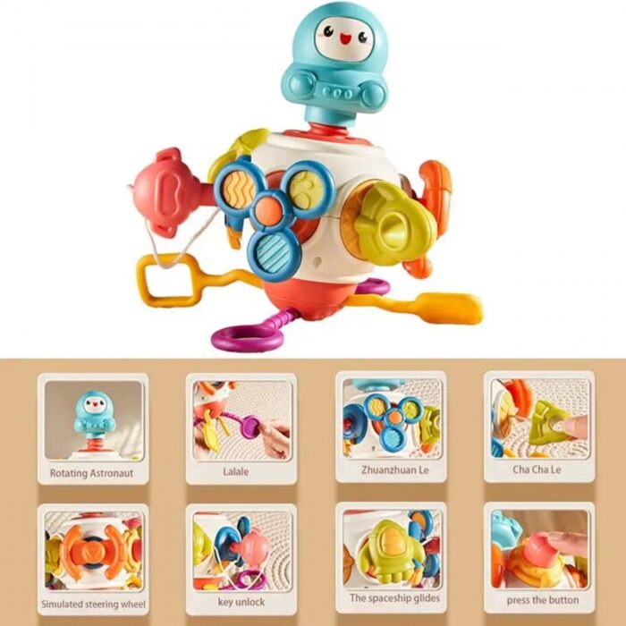 WOOPIE BABY Kostka Sześciościan Montessori Sensoryczna 8w1 - obrazek 8