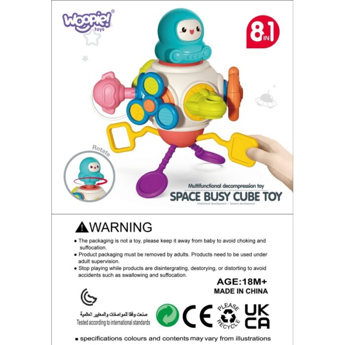 WOOPIE BABY Kostka Sześciościan Montessori Sensoryczna 8w1 - obrazek 10