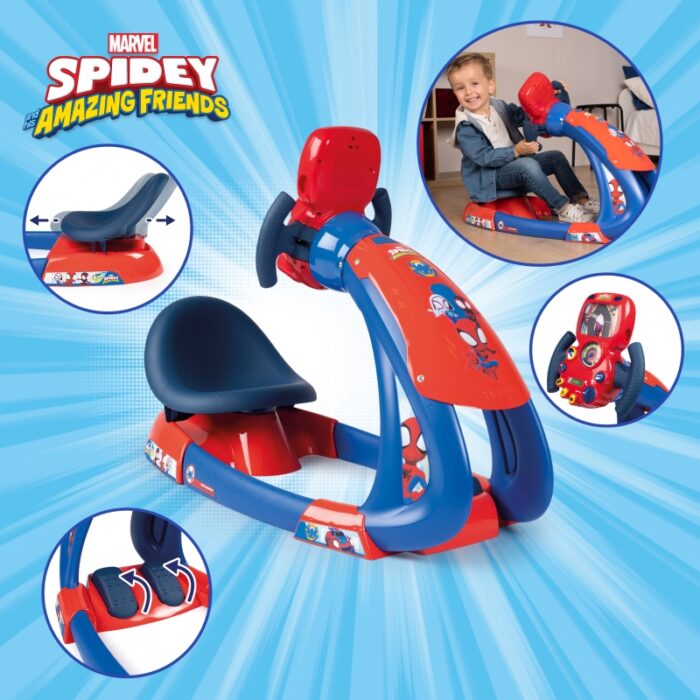 Smoby Symulator jazdy Spidey ze światłem i dźwiękiem - obrazek 6