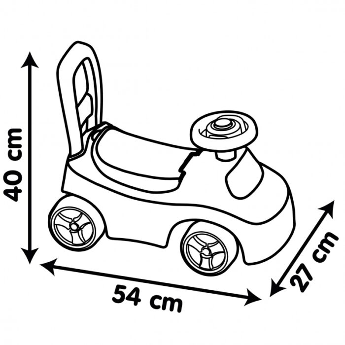 Smoby Czerwony Jeździk z klaksonem Ride-On - obrazek 7