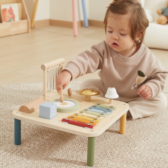 Viga Drewniany Stolik Edukacyjny Muzyczny Sensoryczny 7W1 - obrazek 5