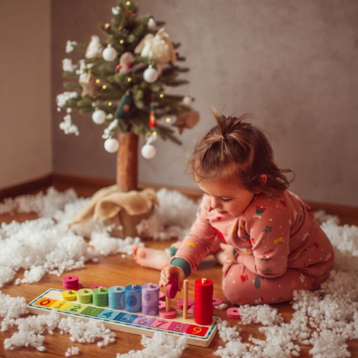 WOOPIE GREEN Układanka Nauka Liczenia i Kolorów Montessori 56 el. - obrazek 3