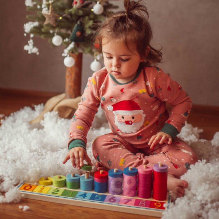 WOOPIE GREEN Układanka Nauka Liczenia i Kolorów Montessori 56 el. - obrazek 4