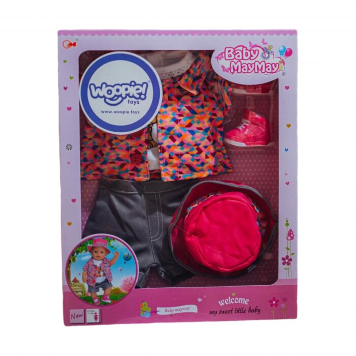 WOOPIE ROYAL Kolorowe Ubranko dla Lalki Piesek Kurteczka Czapeczka 43-46 cm - obrazek 7