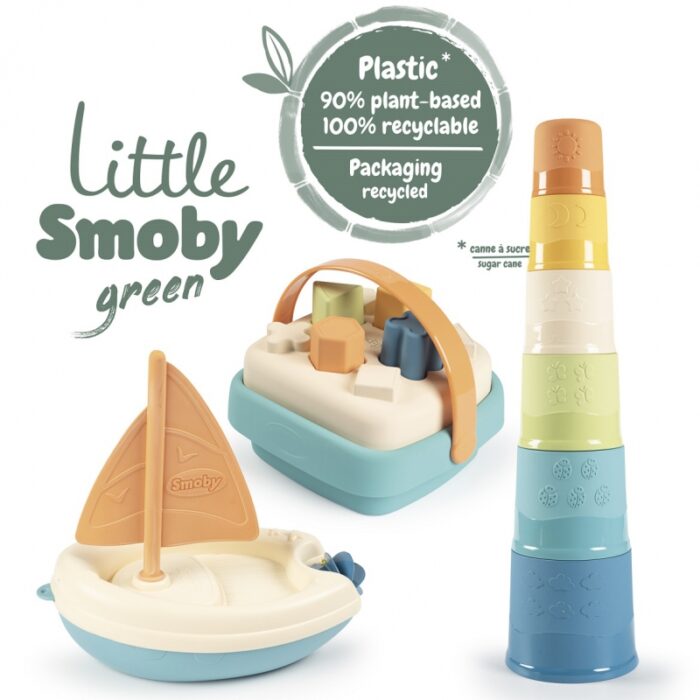 SMOBY Little Green Zestaw Łódka Wieża Sorter Bioplastik - obrazek 11