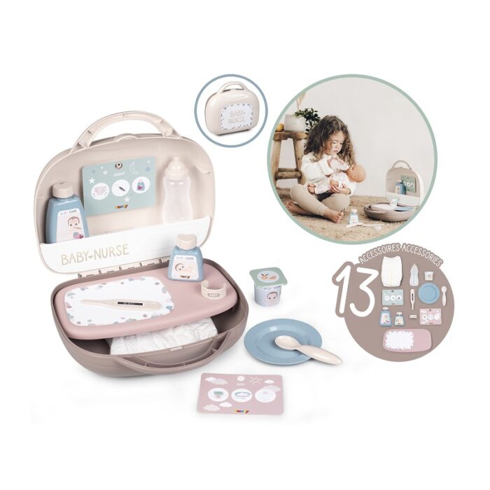 SMOBY Baby Nurse Walizeczka Opiekunki dla Lalki - obrazek 8