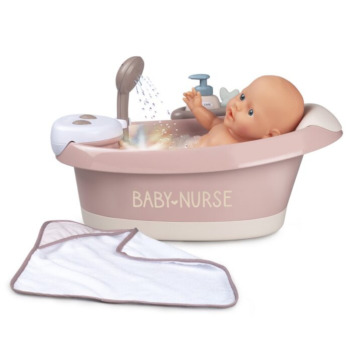 SMOBY Baby Nurse Wanienka z hydromasażem, prysznicem i światłem - obrazek 14