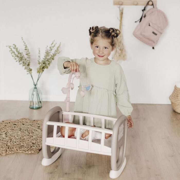SMOBY Baby Nurse Kołyska z Karuzelką dla Lalki - obrazek 3