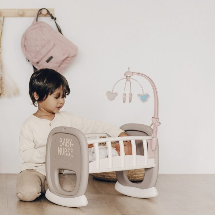 SMOBY Baby Nurse Kołyska z Karuzelką dla Lalki - obrazek 4