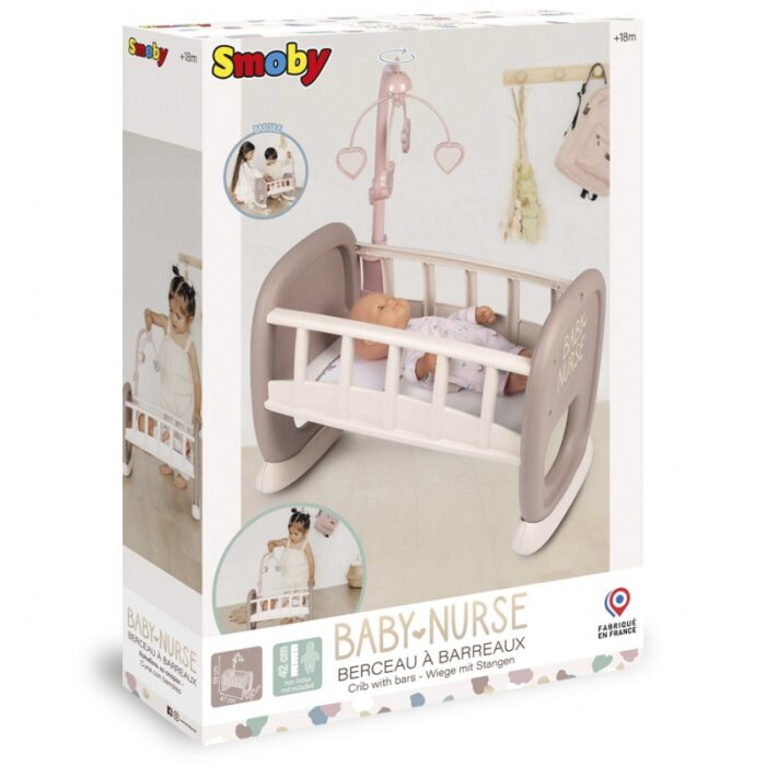 SMOBY Baby Nurse Kołyska z Karuzelką dla Lalki - obrazek 10