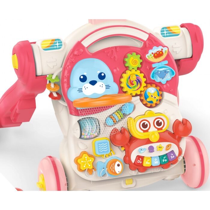 WOOPIE BABY Pchacz Chodzik Stolik Edukacyjny Hulajnoga Jeździk 4w1 - obrazek 4
