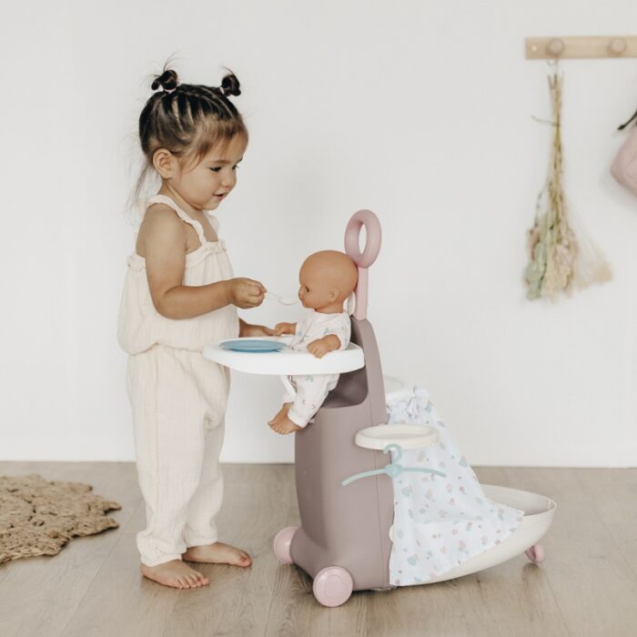 SMOBY Baby Nurse Wielofunkcyjna Walizka z łóżeczkiem dla lalki - obrazek 2