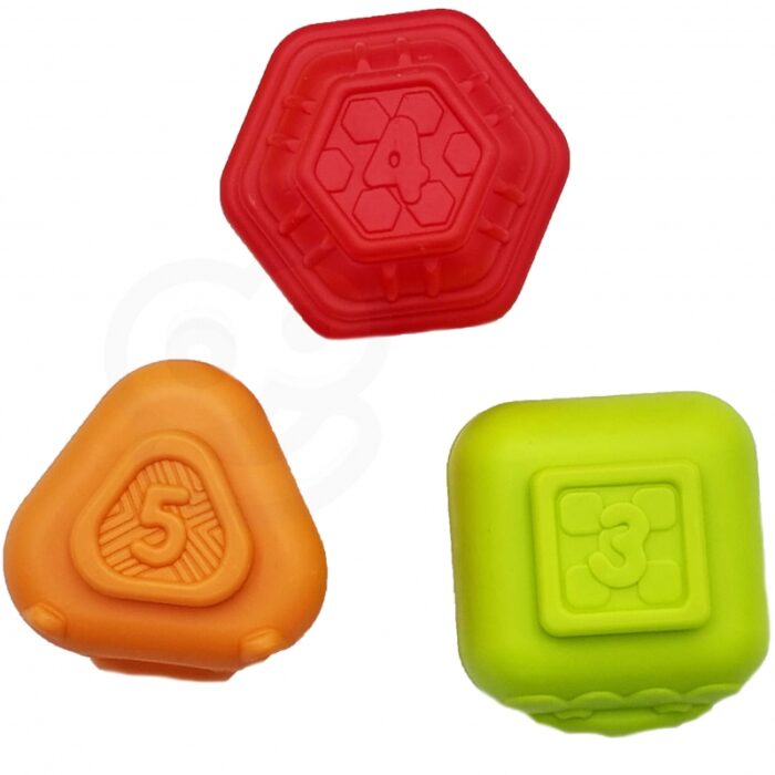 WOOPIE BABY Elastyczna Kostka Sensoryczna Sorter dla Dzieci Zwierzątka + Grzechotka 7 el. - obrazek 10