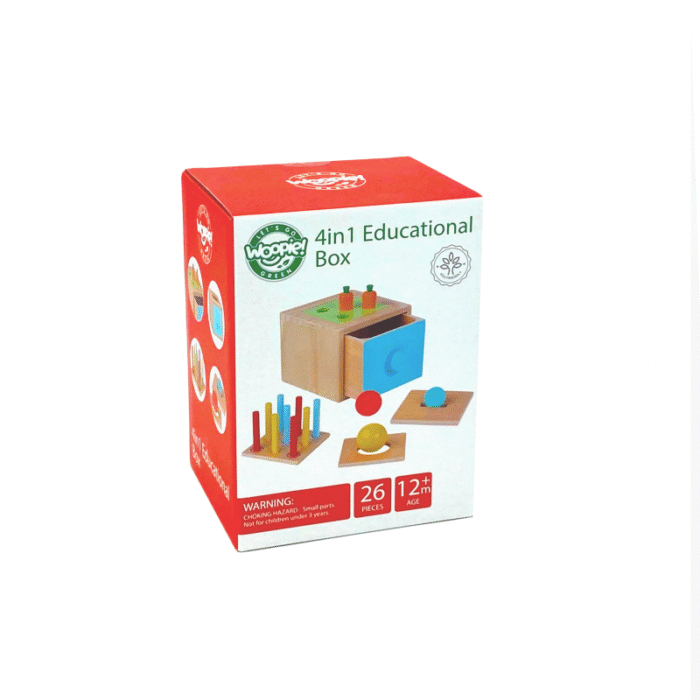 WOOPIE GREEN Drewniana Szuflada Edukacyjna Sorter Montessori - obrazek 13