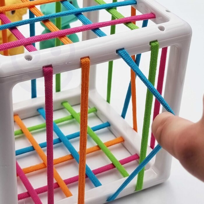 WOOPIE Elastyczna Kostka Sensoryczna Sorter dla Dzieci Kolorowe Dinozaury 6 el. - obrazek 12