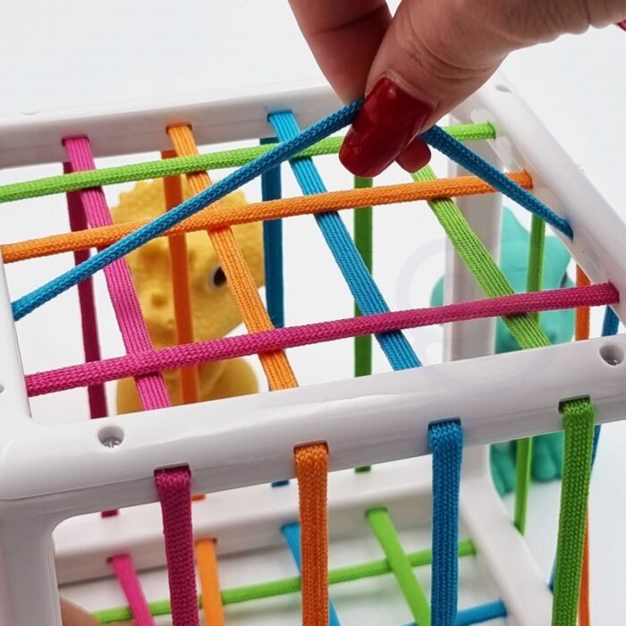 WOOPIE Elastyczna Kostka Sensoryczna Sorter dla Dzieci Kolorowe Dinozaury 6 el. - obrazek 14