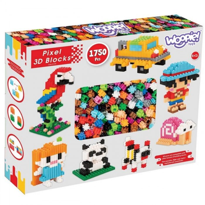 WOOPIE Klocki Konstrukcyjne 3D PIXEL 1750 el. - obrazek 7