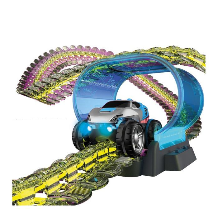 SMOBY Flextreme Neon Tor Samochodowy z Autem Zestaw Startowy - obrazek 4