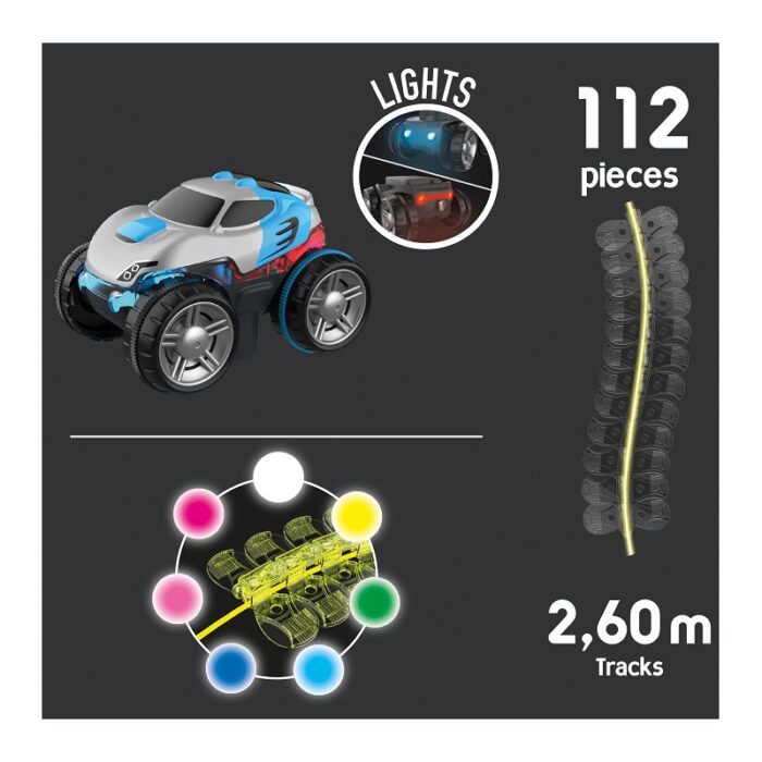 SMOBY Flextreme Neon Tor Samochodowy z Autem Zestaw Startowy - obrazek 5
