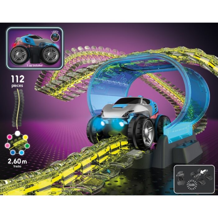 SMOBY Flextreme Neon Tor Samochodowy z Autem Zestaw Startowy - obrazek 6