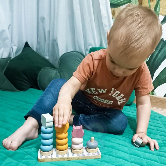 VIGA PolarB Drewniana Układanka Edukacyjna ze Zwierzątkami Montessori - obrazek 4
